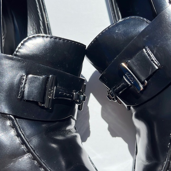 Authentic TOD’S Platform Heels ~ in Black Leather - Picture 5 of 16